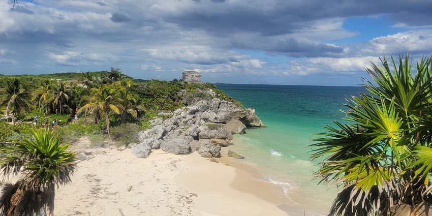 A picture of the tranquil beachside cabanas for a romantic stay in Tulum, Mexico