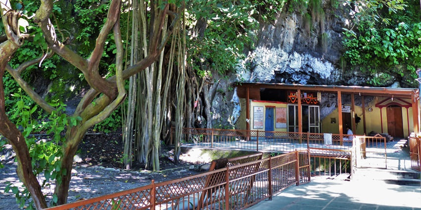 One of the places to visit near Bhootnath Temple is Vashishta Gufa, a meditation cave in Rishikesh.