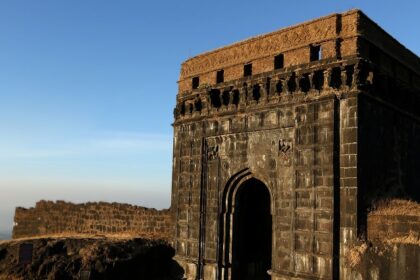 A glimpse of Vetalwadi Fort, the historic hilltop site with panoramic valley views.