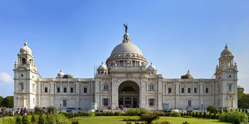 A glimpse of Victoria Memorial, a place near the Kolkata Museum of Modern Art.
