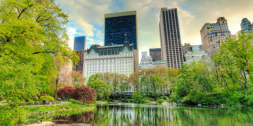 A stunning view of a Victorian garden in NYC, among the famous places to visit.