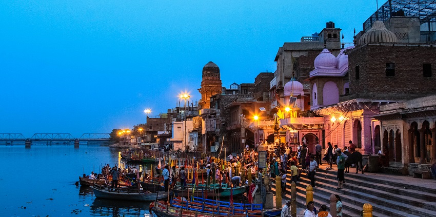 A picture of Vishram Ghat, which is one of the best places to visit in Mathura.