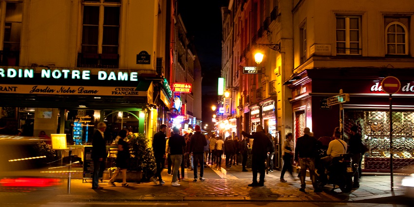 Historic area with lively streets, bookshops, and cosy cafes.