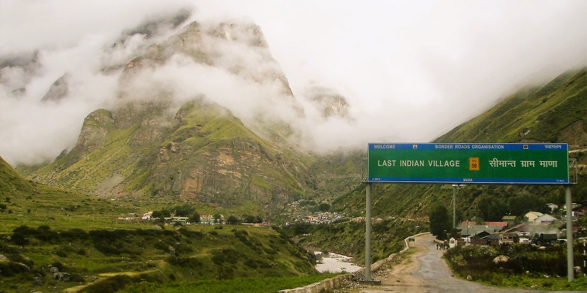 This village is known as the last Indian village amidst the picturesque hills.