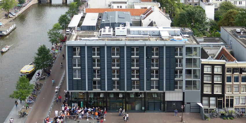 Historic museum dedicated to Anne Frank’s life and diary in the city of Amsterdam.