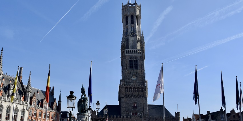 Things to do in Bruges include visiting the medieval bell tower offering panoramic views.