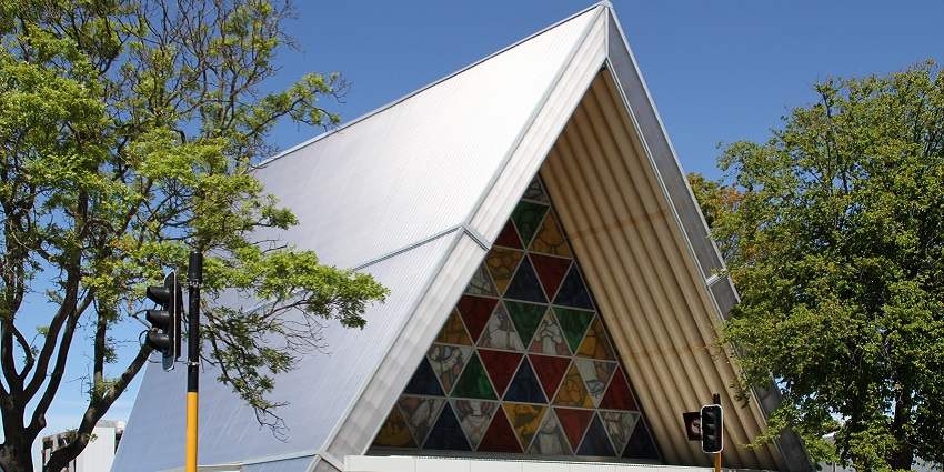 The amazing and spectacular architecture of Cardboard Cathedral.