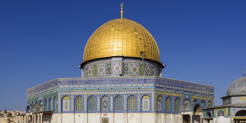 Visit the religious site the Dome of the Rock with stunning architecture and spiritual significance.