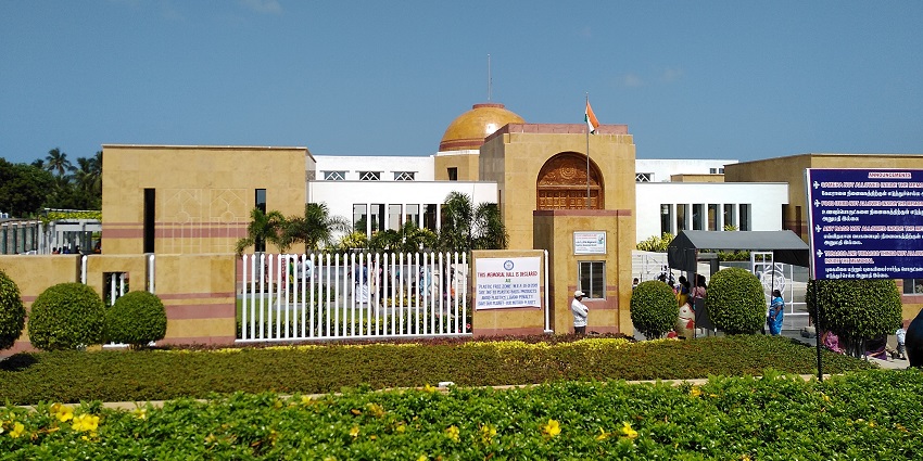 A view of a memorial of Dr. Abdul Kalam, one of the things to do in Rameshwaram.