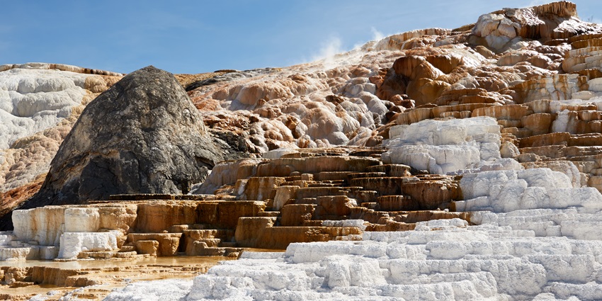 Walk through Pamukkale’s travertine terraces, which is one of the best things to do in Pamukkale.