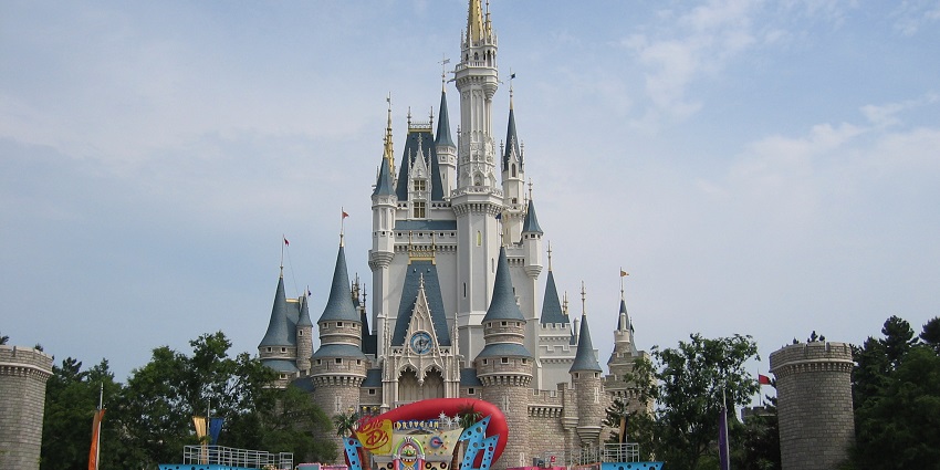 Cinderella Castle situated in Walt Disney World Resort, one of the theme parks in USA.