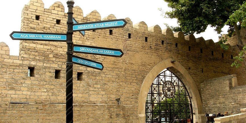 Things to do in Baku include exploring the walled city with ancient architecture