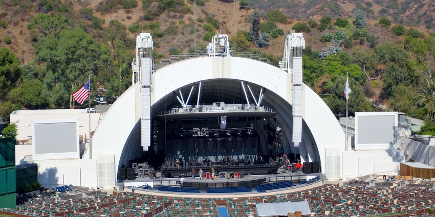 The Hollywood Bowl in Hollywood Hills - one of the things to do in Los Angeles in December.