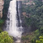 A beautiful view of one of the waterfalls in South Africa.