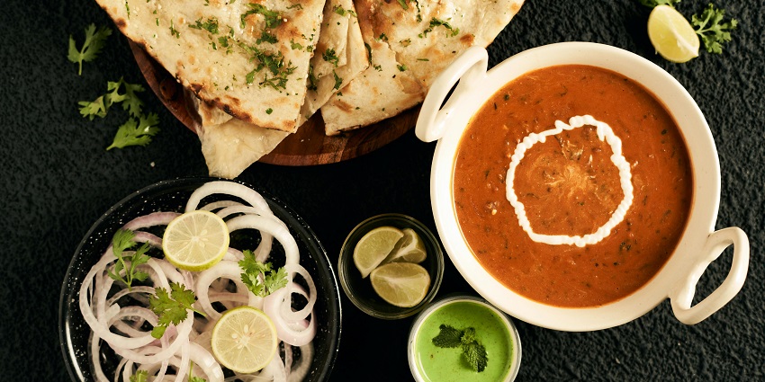 A glimpse of pahadi food at a restaurant, a must try dish in Rishikesh, India.
