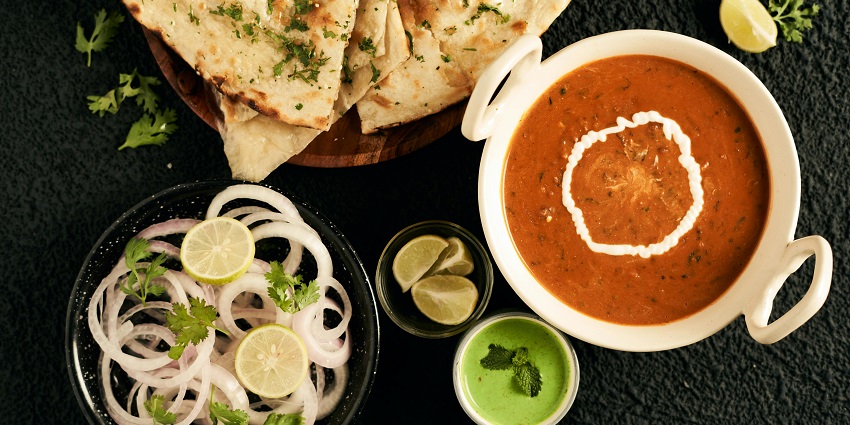 A glimpse of pahadi food at a restaurant, a must try dish in Rishikesh, India.