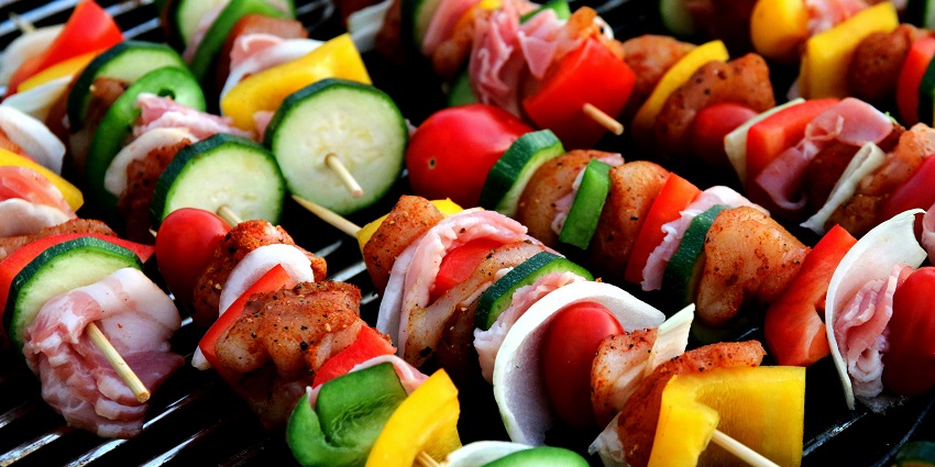 An image of grilled vegetables like those sold near Big Bend National Park