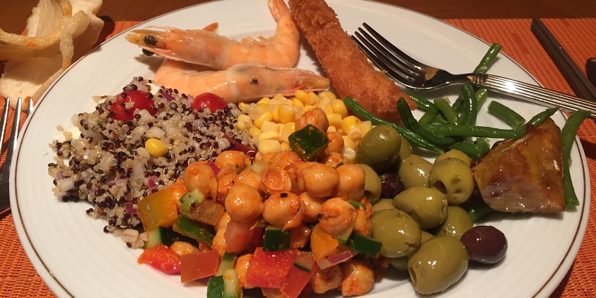 Delicious food served at a restaurant to relish.