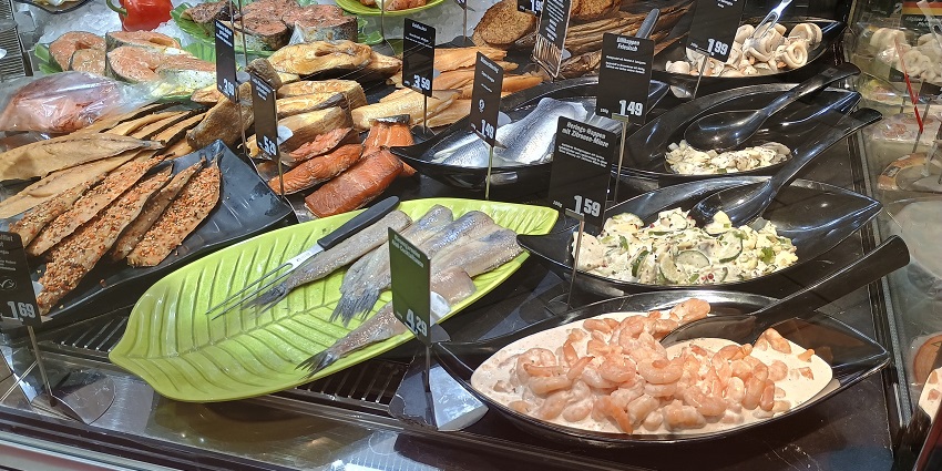 An image of seafood served in a restaurant near the island in Queensland, Australia.