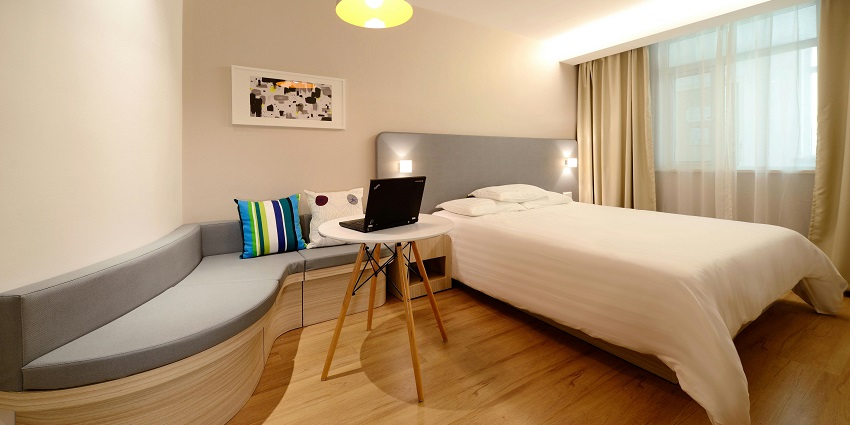 An image showing well-furnished rooms for accommodation in Biharinath temple.
