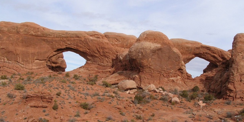 A popular destination for camping and hiking inside the Arches National Park