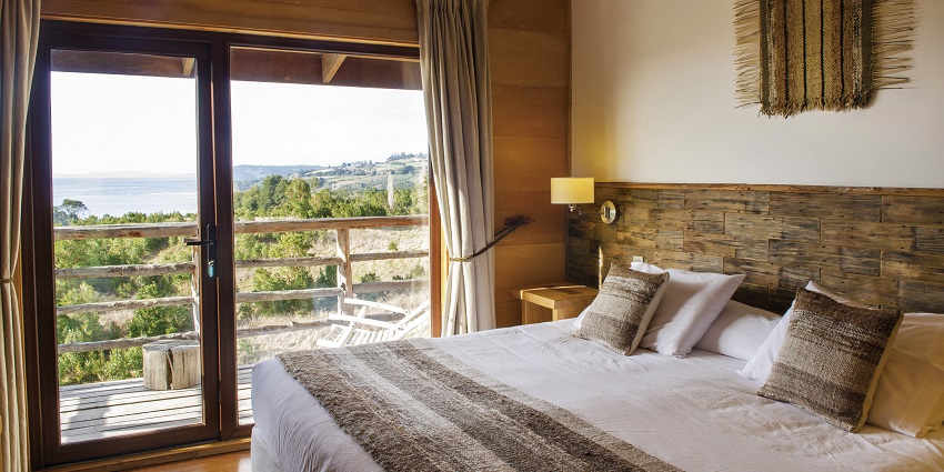 An image of a hotel room, one of the accommodations near Cango Caves, South Africa.
