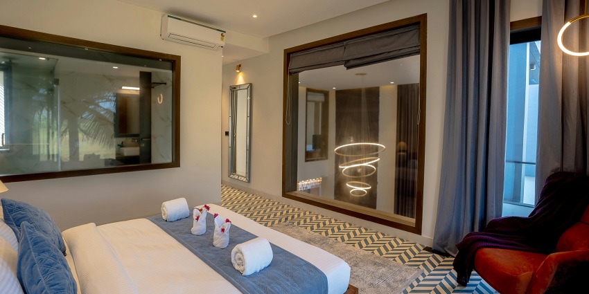 A glimpse of a hotel room, an accommodation near the Film Museum Mumbai.