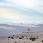 An image of the aerial shot of White Sands National Park, an extraordinary natural wonder.