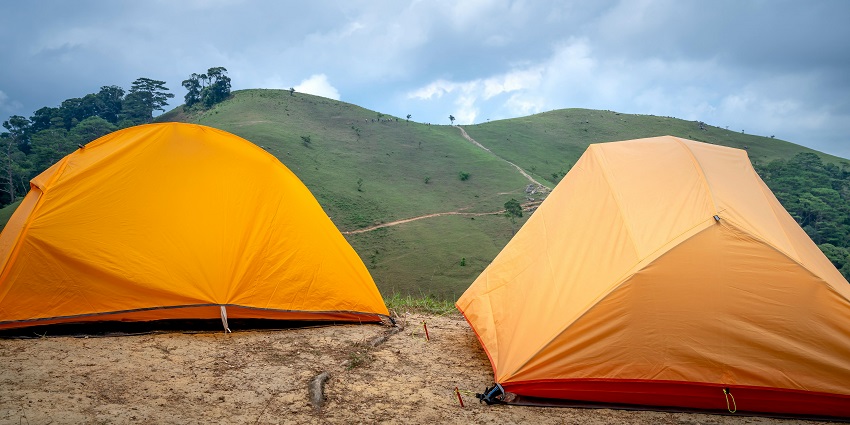 Scenic campsite providing adventure sports and stunning mountain views.