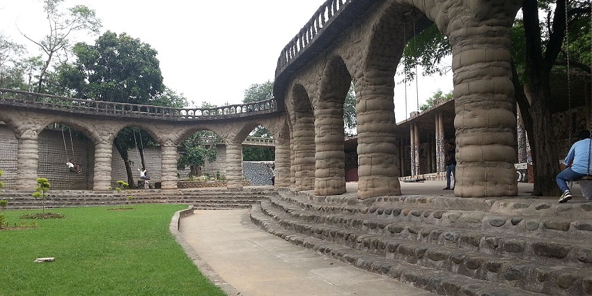 Marvel at the creative sculptures made from waste at Chandigarh’s iconic Rock Garden.