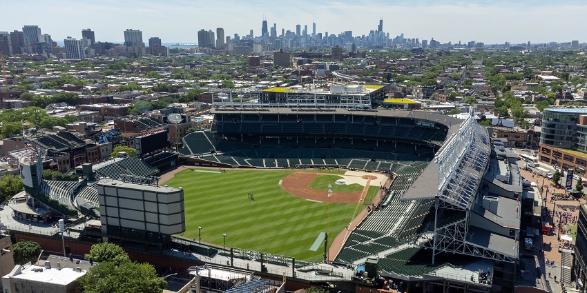 A Baseball match between Chicago clubs and Washington Nationals at Wrigley Field.