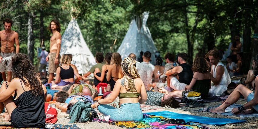 8Revitalizing camping experience focusing on yoga, wellness, and relaxation