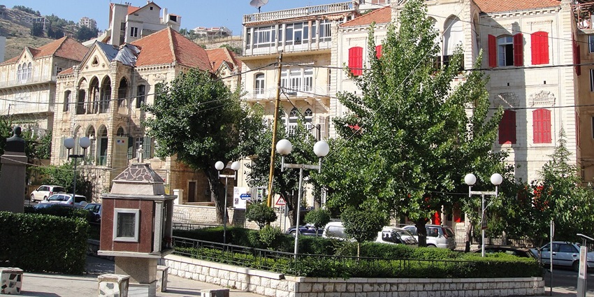 An image of Zahleh, a scenic town known for wine production, culture, and vineyards.
