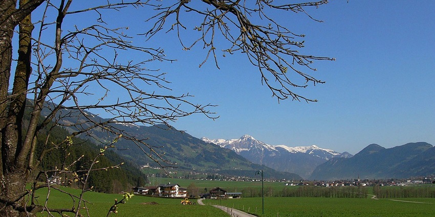A view of Zillertal Valley’s ski slopes which is a paradise for the outdoors in Austria.