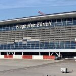 Zurich Airport has a majestic entrance.The airport offers sophisticated travel experience.