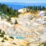 An image of Lassen Volcanic National Park from the Cinder Cone Trail that leads to it.