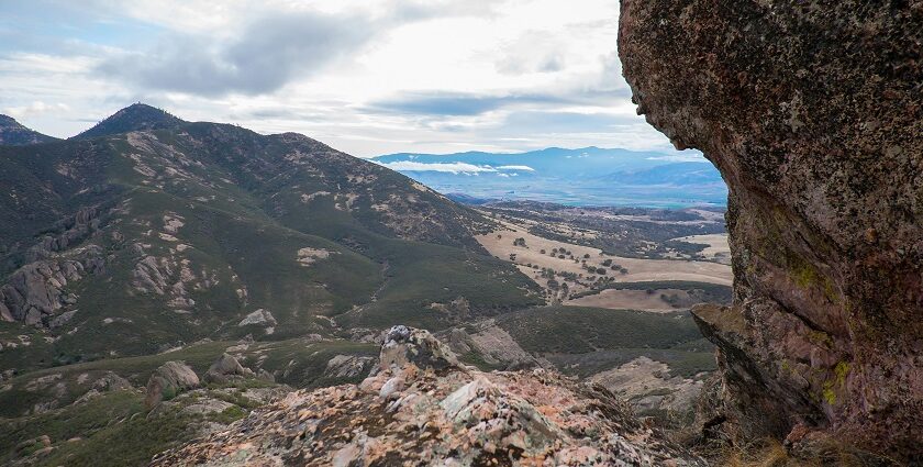 An image of the rock formations at Pinnacles National Park located in Central California.