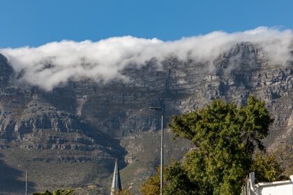 Beautiful view of Table Mountain National Park, South Africa.