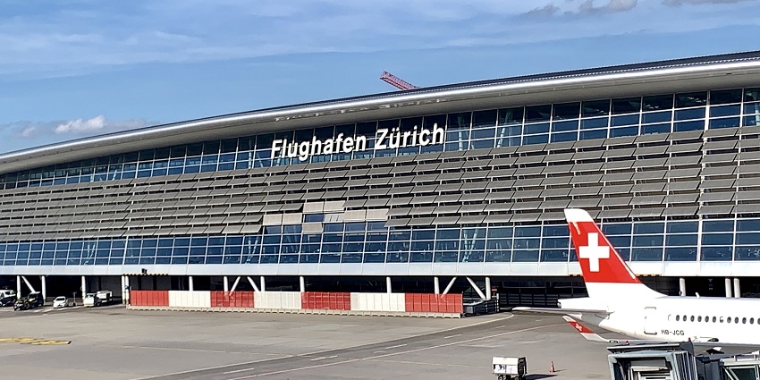 Major international airports in Switzerland offering flights and transport services