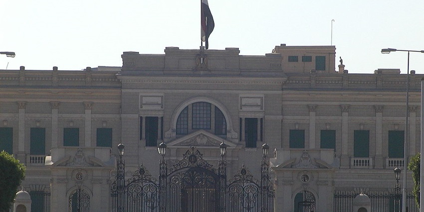 The beautiful entrance of the Abdeen Palace Museum is just in downtown Cairo.