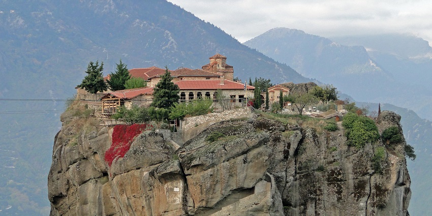 Snapshot of the Monastery of the Holy Trinity, Meteora, Greece