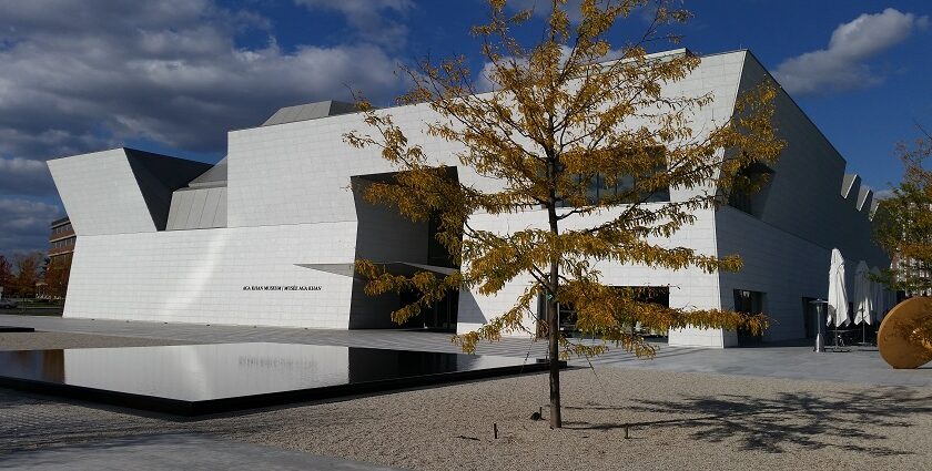 An image of the exterior shot of the Aga Khan Museum in Toronto, a must-visit place for all.