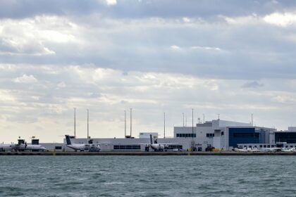 An image of the Billy Bishop Toronto City Airport, a major airport in Toronto.