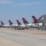 An image of Hartsfield–Jackson Atlanta International Airport, a major airport in the USA.