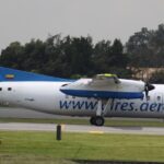 A famous Boeing landing in one of the airports in Colombia.