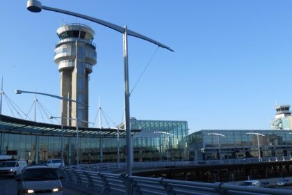 An image of the Montreal Pierre Elliott Trudeau International Airport, a major airport in Montreal.