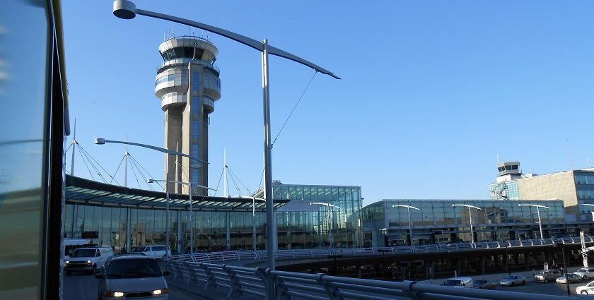 An image of the Montreal Pierre Elliott Trudeau International Airport, a major airport in Montreal.