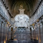 Ajanta temple is an epitome of rock-cut caves and is a sight to behold in Maharashtra