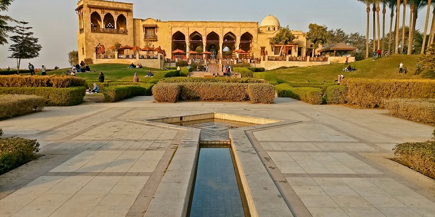 A beautifully serene view of the Al-Azhar Park - one of the places to visit in Cairo.
