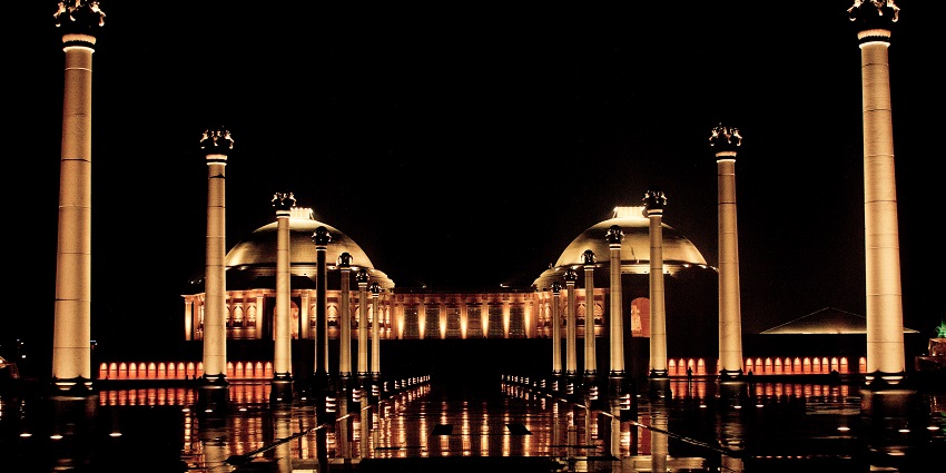Vast park in Lucknow dedicated to Dr. Ambedkar's legacy.